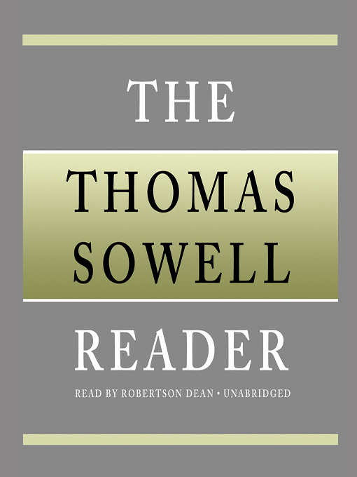 Title details for The Thomas Sowell Reader by Thomas Sowell - Wait list